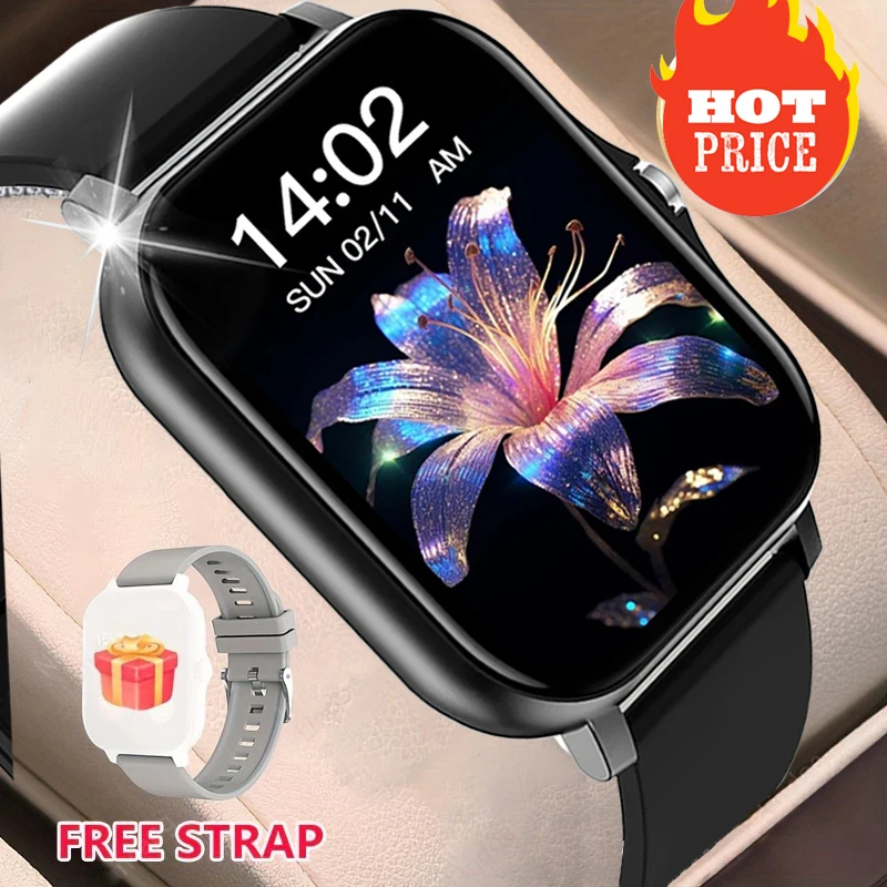 

Смарт-часы 2025 для женщин и мужчин, Bluetooth-уведомление о сообщениях, Smarthwhatch, 1,91-дюймовый дисплей, фитнес-трекер, умные часы Android ios