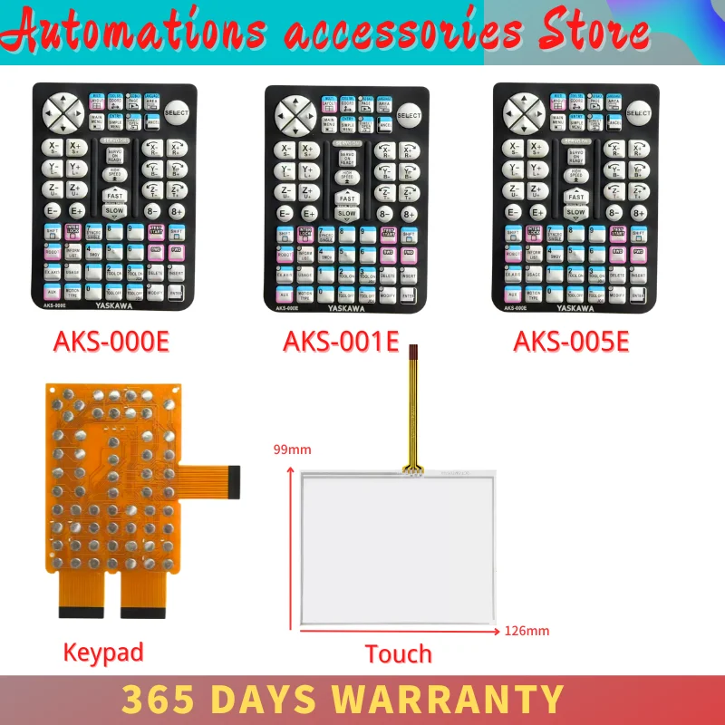Touch Screen Panel Glass Digitizer for YRC1000 JZRCR-APP01-1 YKS-000E YKS-001E YKS-005E Membrane Keypad Keyboard Switch Film