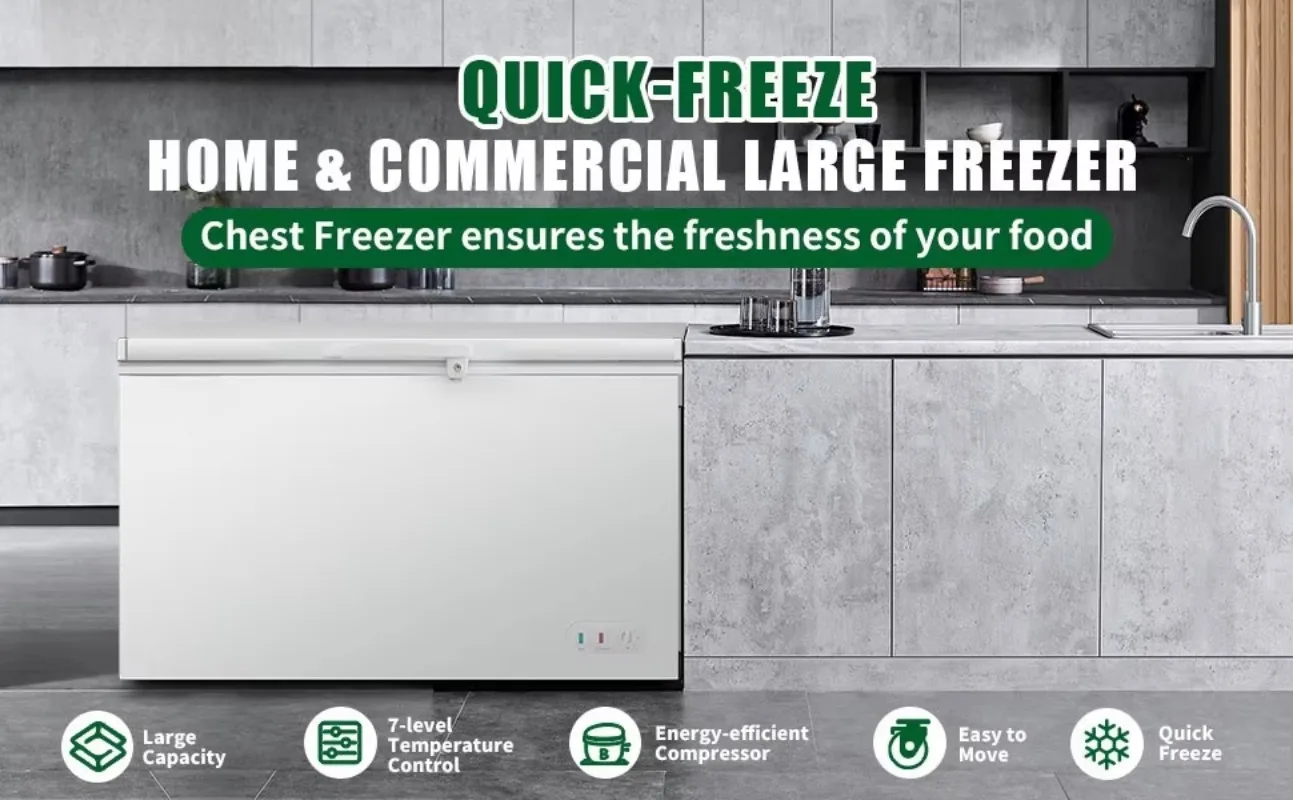 Imagen 5: Congelador Horizontal Comercial para Alimentos Congelados, Congelador Vertical Profundo para Alimentos Congelados