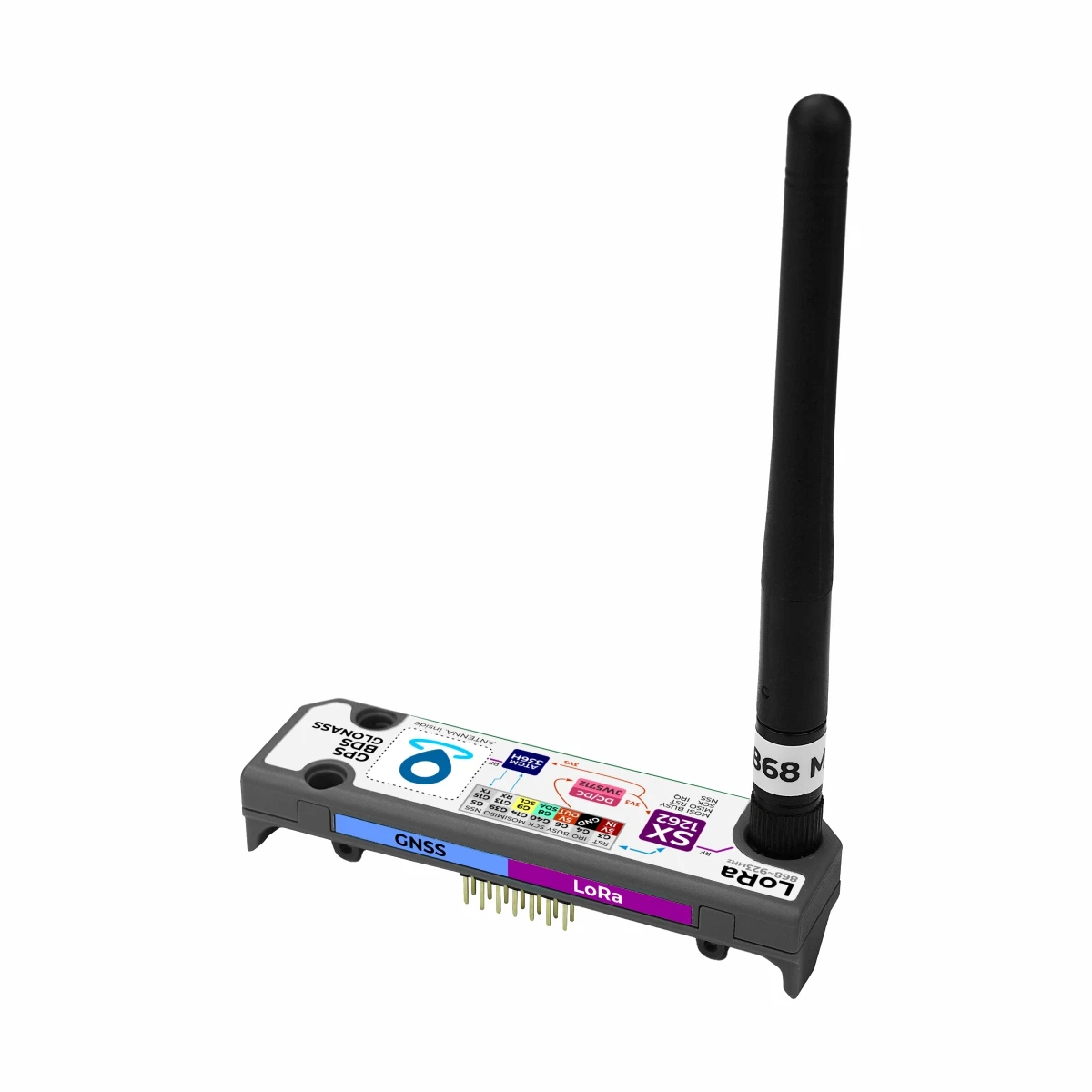 غطاء M5Stack الرسمي LoRa + GPS لـ Cardputer Adv (SX1262,ATGM336H)