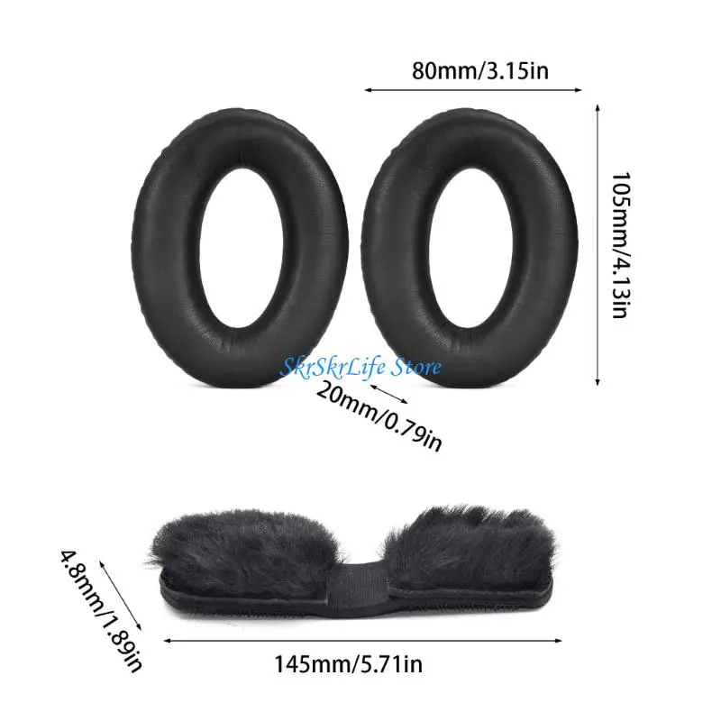 Tarabia almohadilla del oído cuero proteína E65E para aviación A10 A 20 Auriculares inalámbricos Auriculares,