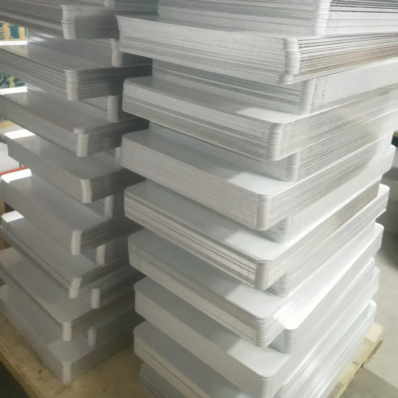 فارغة التسامي الأبيض لوحة الألومنيوم مستطيلات مع زوايا مدورة الطباعة التسامي نقل الحبر DIY الحرفية #3