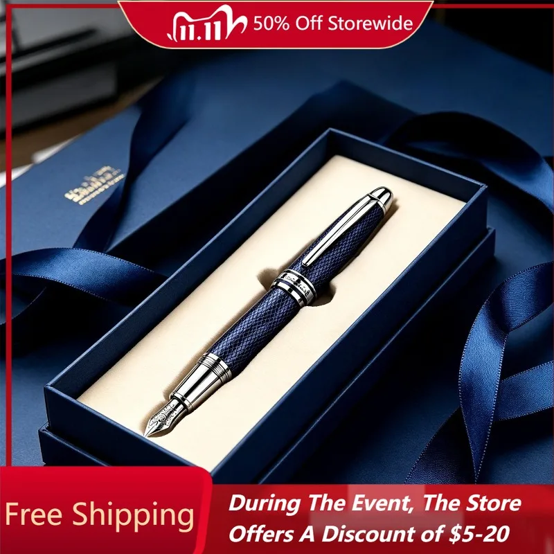 Mu Lan Little Prince Fountain Pen Booker Cr Authentic High End Ink Pen Gift Signature Teacher Practicing Calligraphy Pens Write