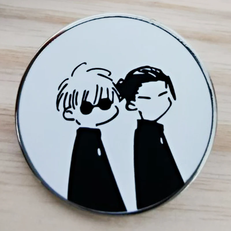 Jujutsu kaisen anime Geto Suguru and Gojo Satoru enamel pin manga badge Gift for friend