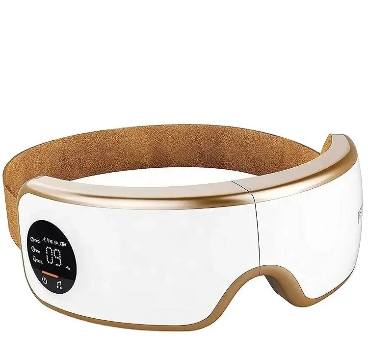 2026 Youmay 4D Heated Smart Air Compression Usb Rechargeable Electric Warm Heating Adjustable Eye Mask Massager