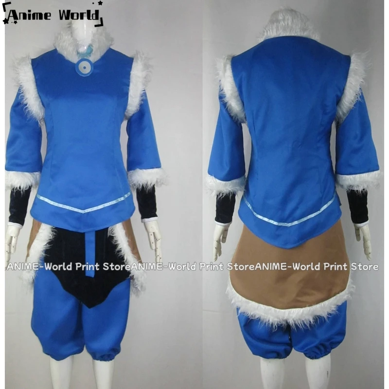 《Custom Size》Anime Korra Cosplay Costume Halloween Woman Men Suit