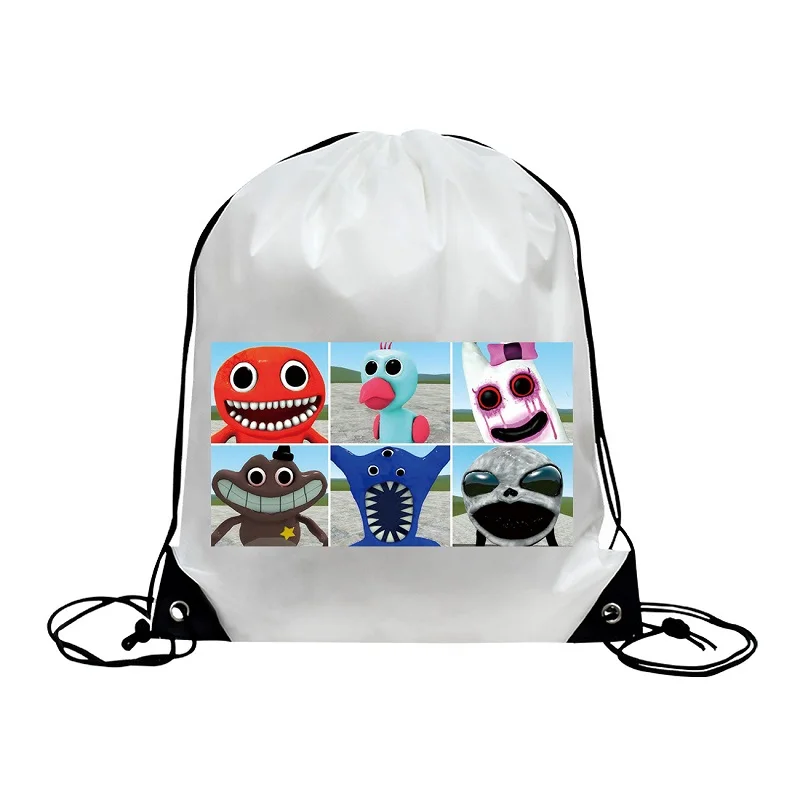 Garden of Banban 2 Green Monsters Drawstring Bag Boys Girls Backpacks Anime Pocket Storage Bag Organizer Children Birthday Gifts