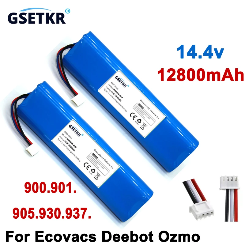 Replacement Battery 6800mAh for Ecovacs Deebot Ozmo 900,901,905,920,930,937,N8,N8 Pro Li-ION 14.4V Robot Vacuum Cleaner Battery