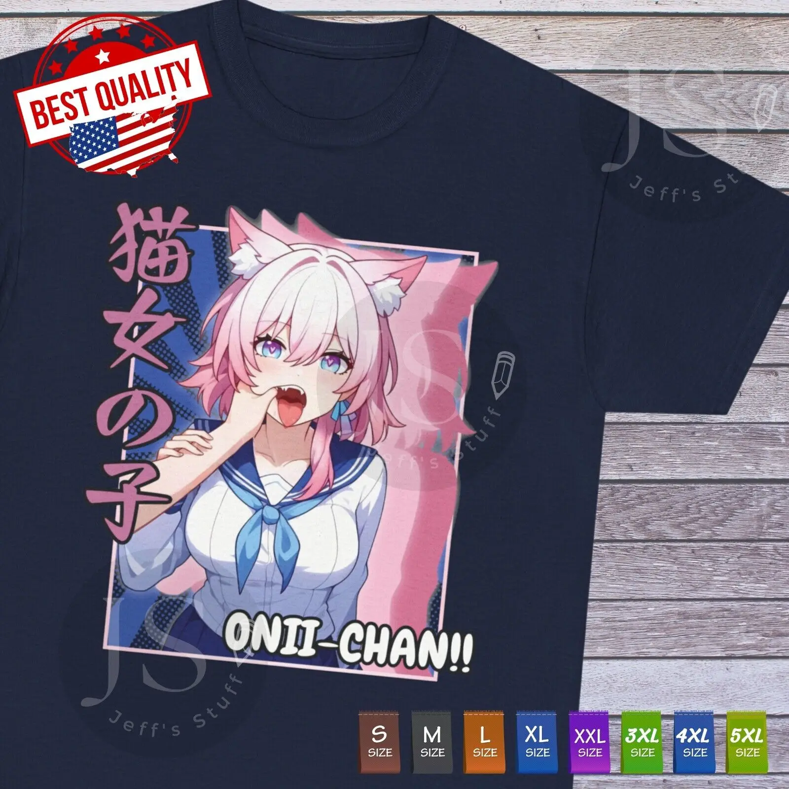 

Kawaii Waifu Girl T Shirt Anime Manga Otaku Japanese Clothing Ecchi Hentai Tee