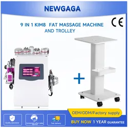 9 In 1 80K KIM8 Cavitation Ultrasonic Burst Fat Massage Weight Loss Instrument Radiofrequency Skin Wrinkle Removal BeautyMachine