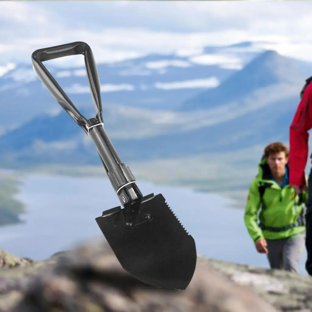 Multifunctional Folding Shovel, High Strength for Outdoor Camping Hiking Trench Entrenching Tool