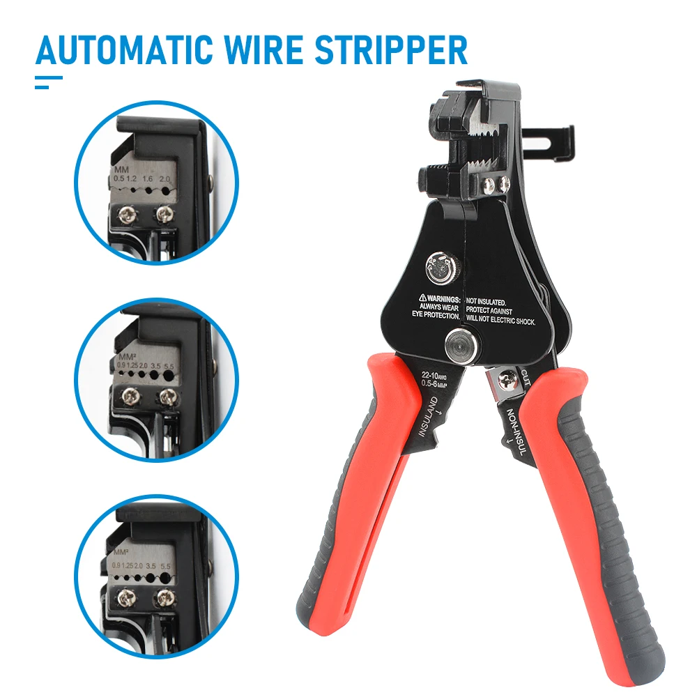 Multifunctional Wire Stripper Pliers Tools Automatic Stripping Cutter Cable Wire Crimping Electrician for 8-18AWG