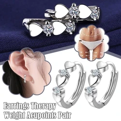 Earrings Therapy Weight Acupoints Pair Slimming Ear Slim Magnetic Loss Stud Body Jewelry Girls Lazy Paste Slim Patch 1 Pair