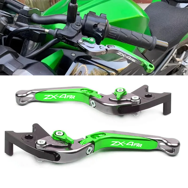 Motorcycle CNC Aluminum Adjustable Folding Extendable Brake Clutch Levers Fit For ZX4RR ZX-4RR ZX 4RR 2023 2024