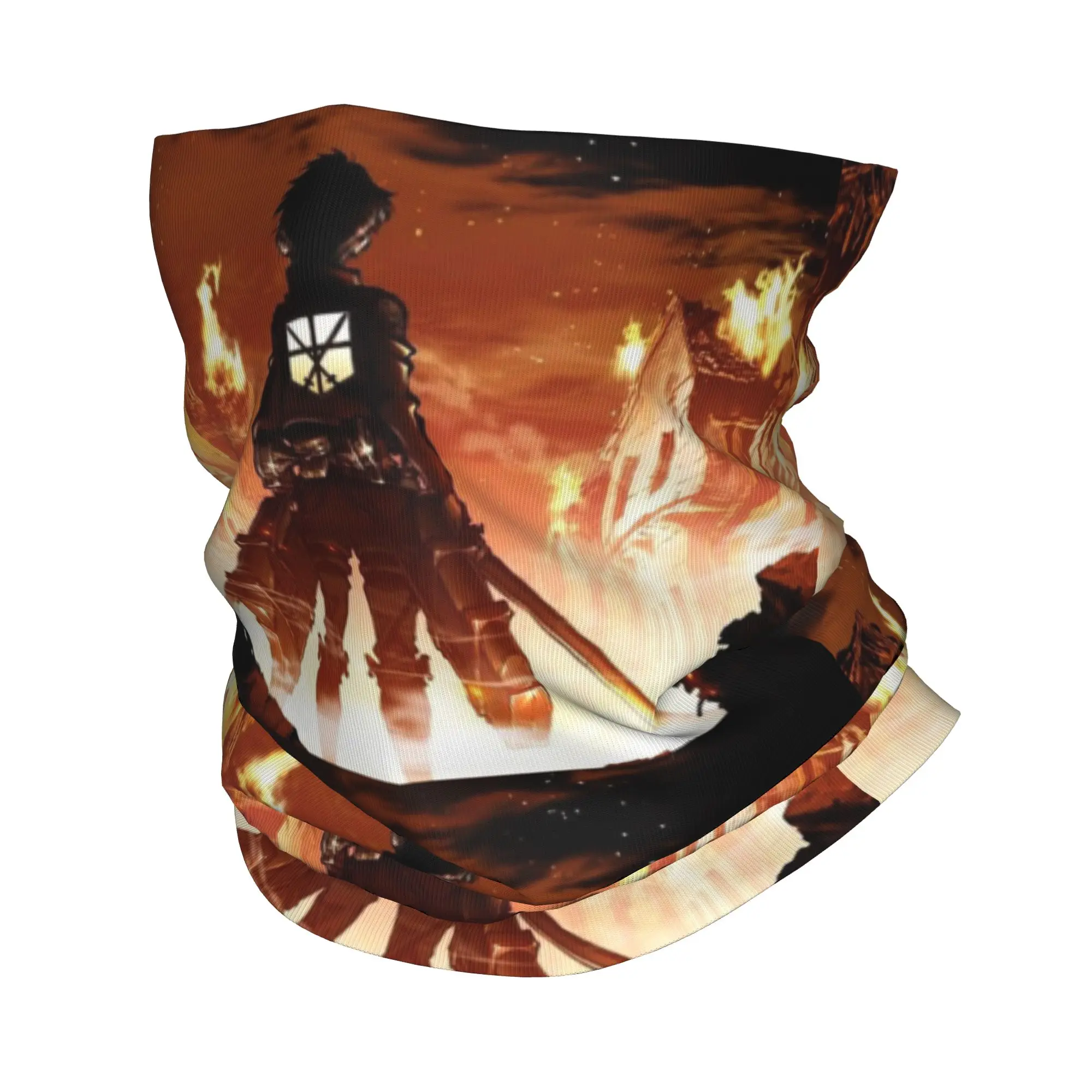 Maßgefertigter Attack on Titan Bandana Nackenschutz Winddichter Gesichtsschal für Damen und Herren Kopfbedeckung Tube Balaclava