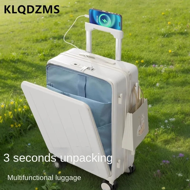 KLQDZMS PC Laptop Luggage Front Opening Boarding Case 24\