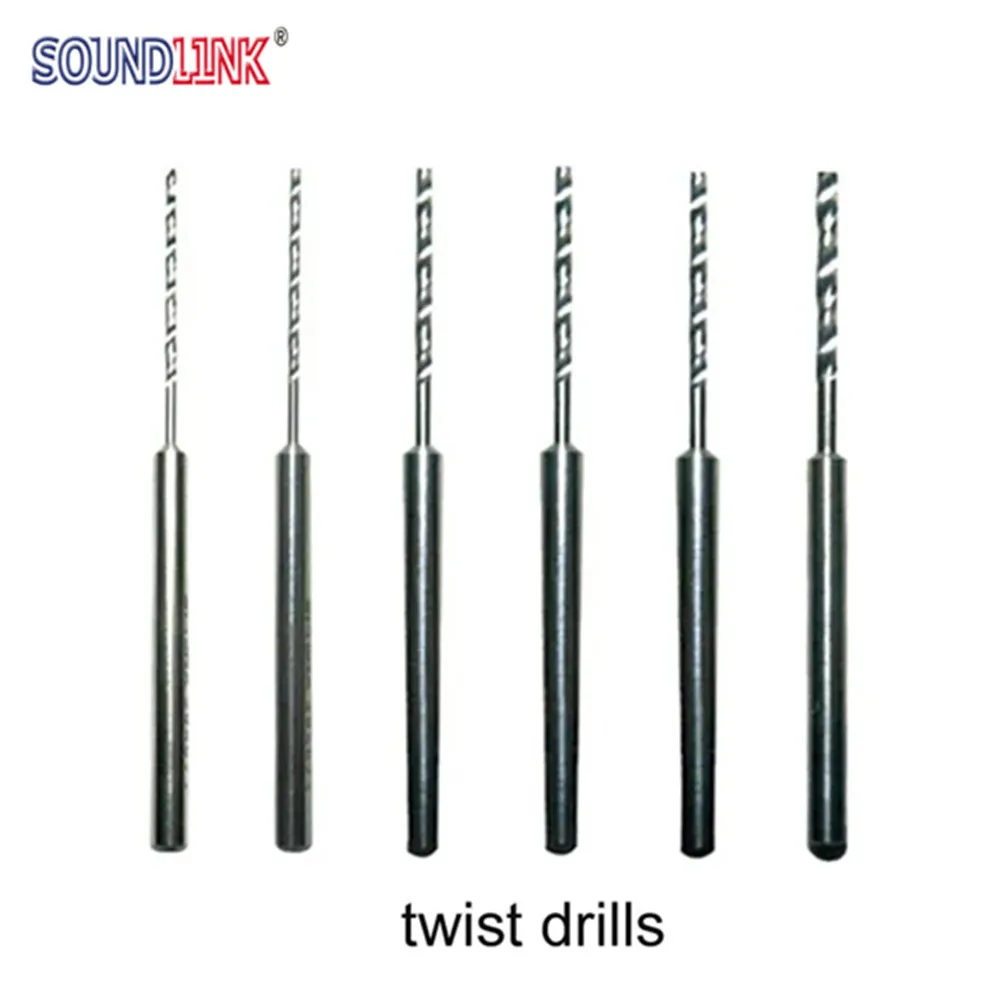 Soundlink High Speed Steels Twist Drill for Drilling Hard Earmold Sound Outlet Shaping Hard Earmolds