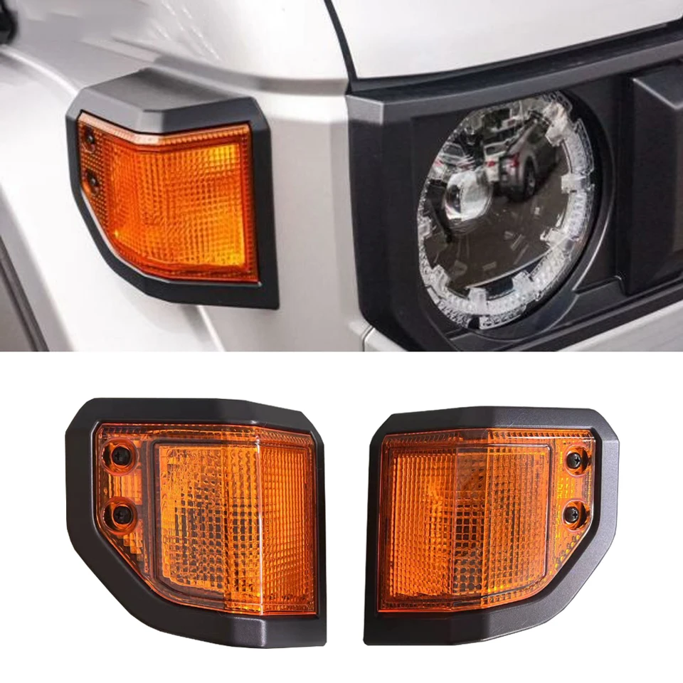 Pair Corner Light Lamp For Toyota Land Cruiser 70 75 76 77 78 79