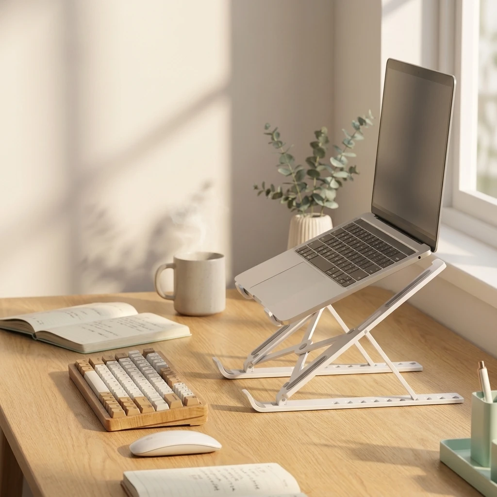 Cooling-Capable, Upgradeable, Adjustable, Universal Desktop Stand for Office and Study Use, Suitable for Tablets and Laptops