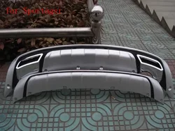 ABS Chrome Front+Rear bumper cover trim plastic Bumper bars front and rear bumper for 2011-2017 Kia Sportager Car styling