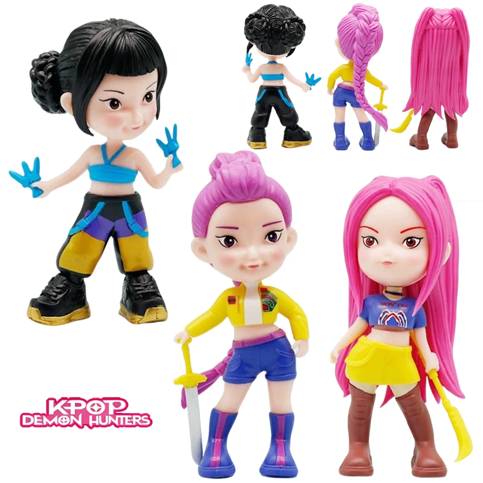 15CM-version Q-KPop chasseurs de démons Superstar Rumi Mira Zoe acrylique PVC Figurine jouet Anime Figurine poupée pour les Fans cadeau