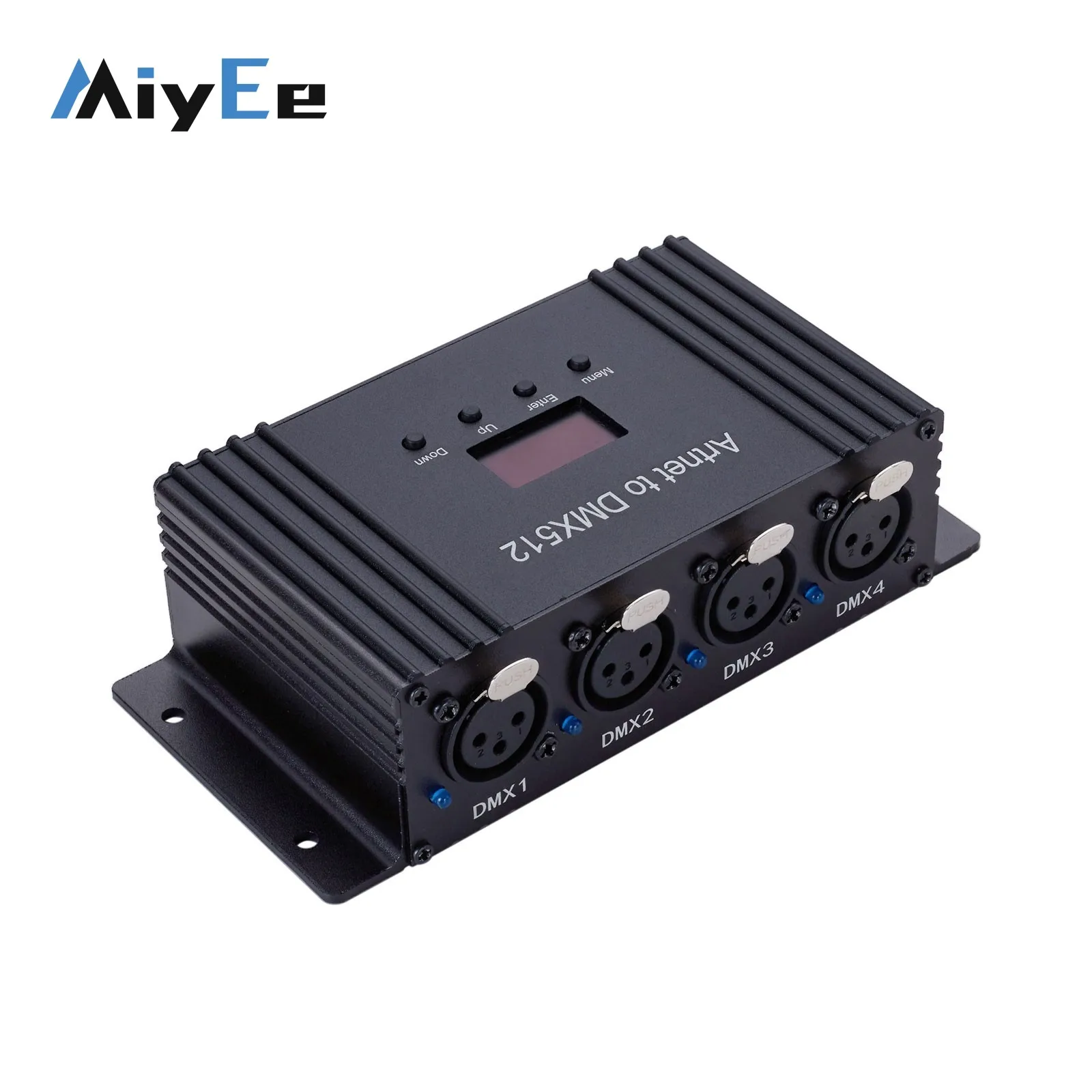 ARTNET RDM 4-Port Output DMX512 Controller 2048CH Artnet to DMX Adapter with LED Screen