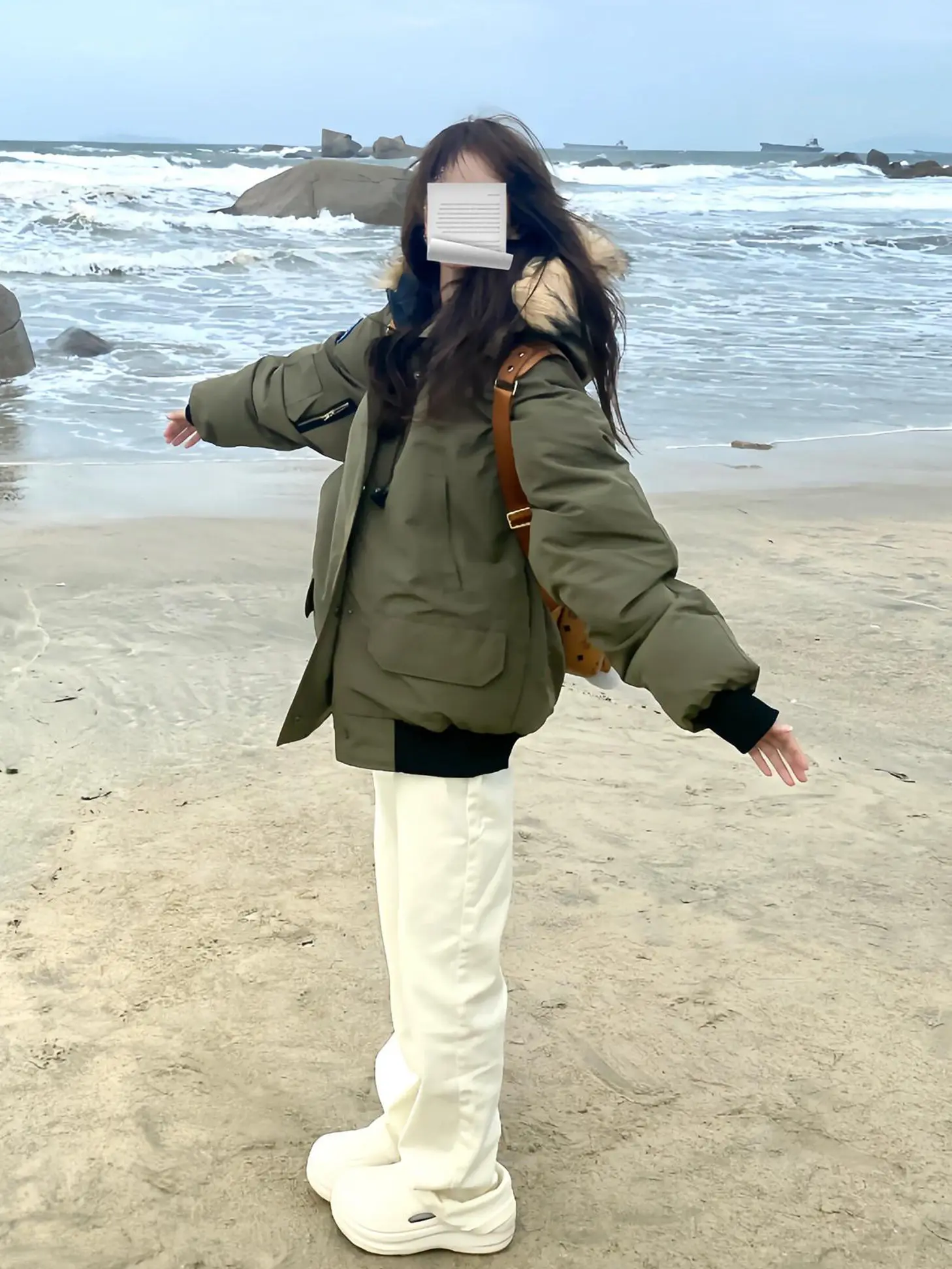 

Parkas Curvy Womens Winter Medium-Length Stretchy Anorak Youth Leopard Zippers Neckline Durable A-Line Quilted Stripes Commuting