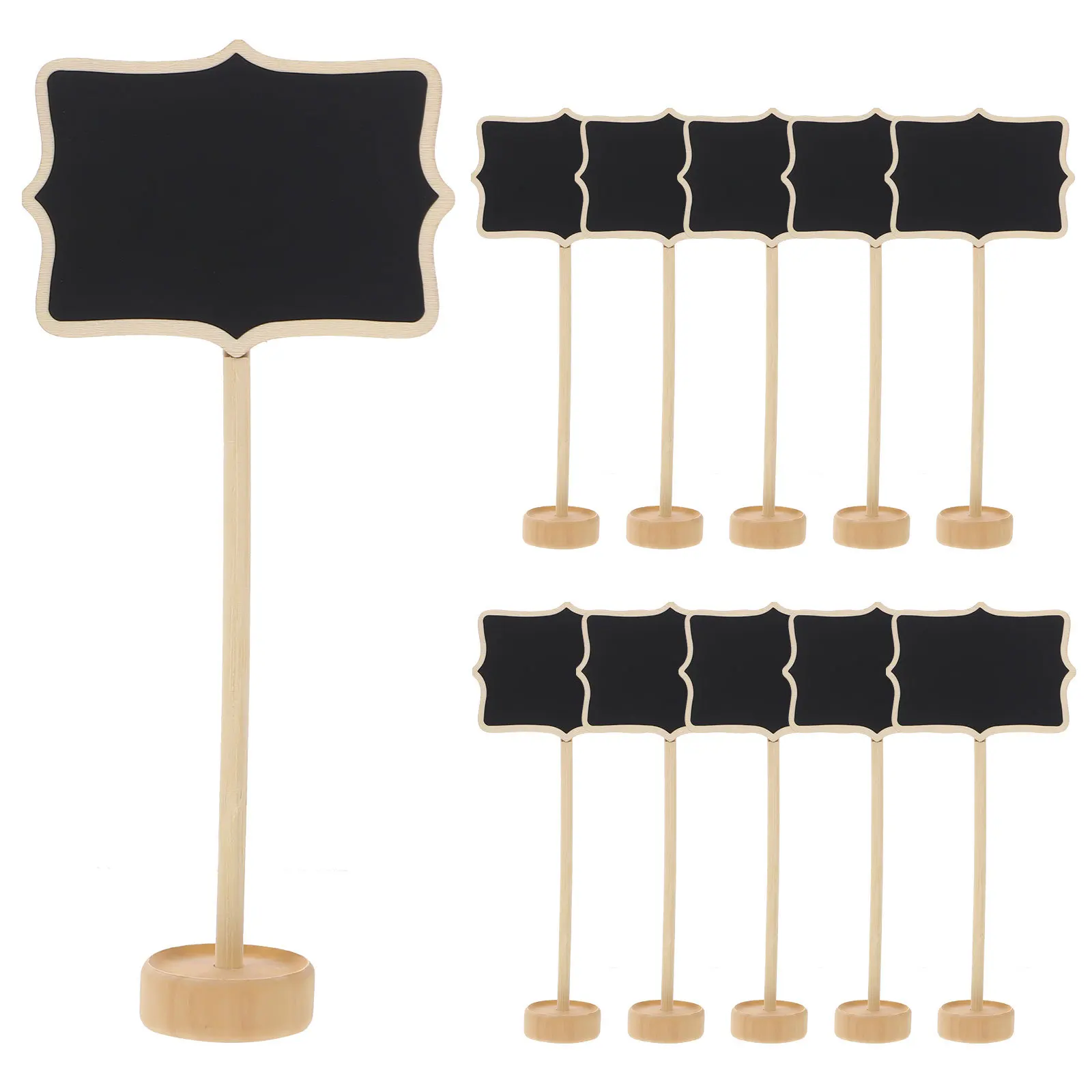 1 مجموعة صغيرة السبورة علامة مجموعة لوحة رسائل صغيرة لحفل الزفاف السبورة مذكرة خشبية لوحة رسم شعار الكرتون العرض