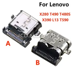 Lenovothinkpad,x280,t490,t480s,x390,l13,t590,DCコネクタ用のTYPE-C USB出力ポート,5個