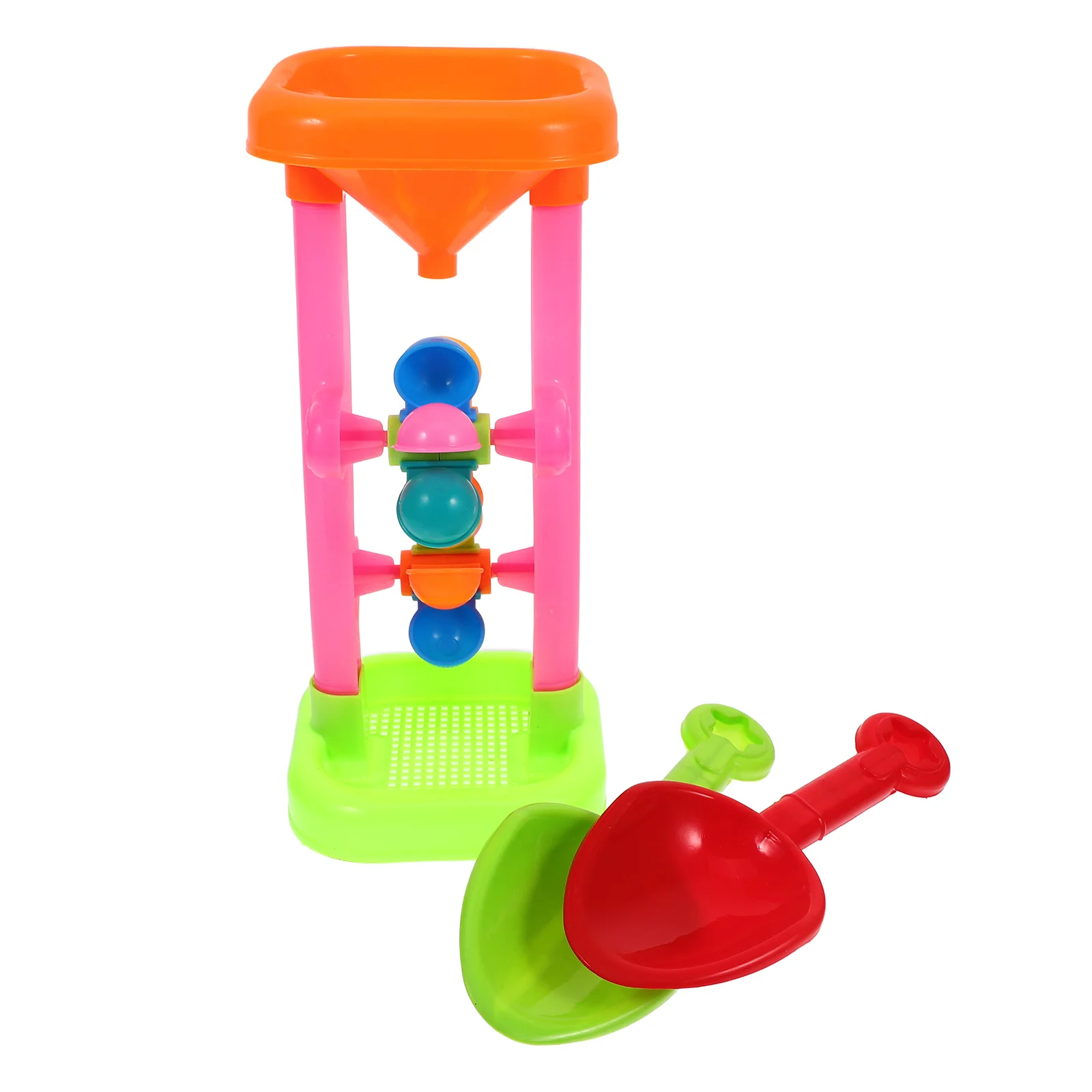 

Hourglass Beach Water Toy for Kids Wheel Playset Toddler Toys Sand Plastic Table Child Travel