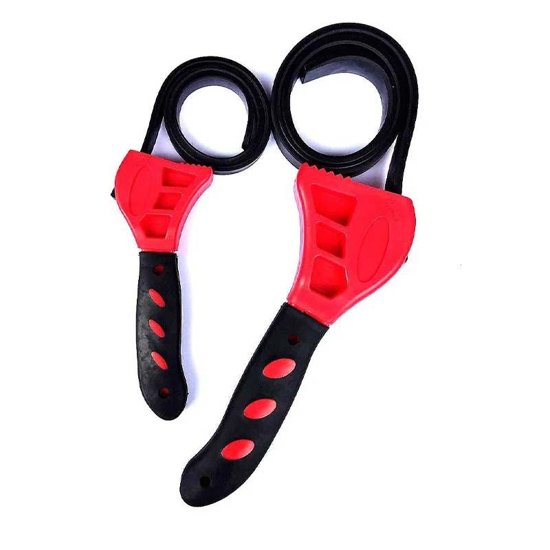 Chiave per cintura da 6/8 pollici Estrattore per filtro olio Chiave per cinghia regolabile Chiave per catena Strumento di smontaggio per la manutenzione del veicolo