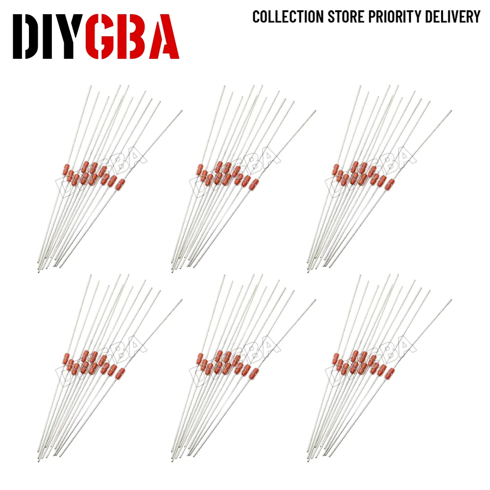 20 قطعة MF58 3950 الزجاج مختومة الثرمستور NTC B 5% 1K 2K 2.2K 3K 5K 10K 20K 40K 47K 50K 100K 200K 500K 1M أوم استشعار درجة الحرارة