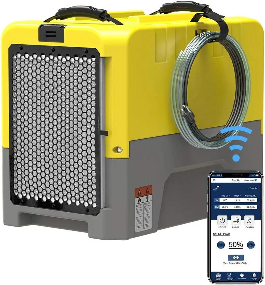 

ALORAIR 180PPD Commercial Dehumidifier for Crawl Space & Basement, Wi-Fi APP Controls with Pump, Capacity up to 85 PPD