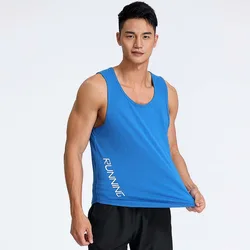 Men Quick Dry Workout Running Vest Compression Fitness Tops Breathable Jersey Sleeveless Gym Training T-shirts Men