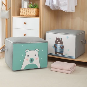 Aufbewahrungsbeutel großer Kapazitätskleidung mit verstärktem Riemen, Klapporganisator mit Reißverschluss, Bettdecke, 1PC 8 Hauptverkäufe nachhaltiges Haus - №1