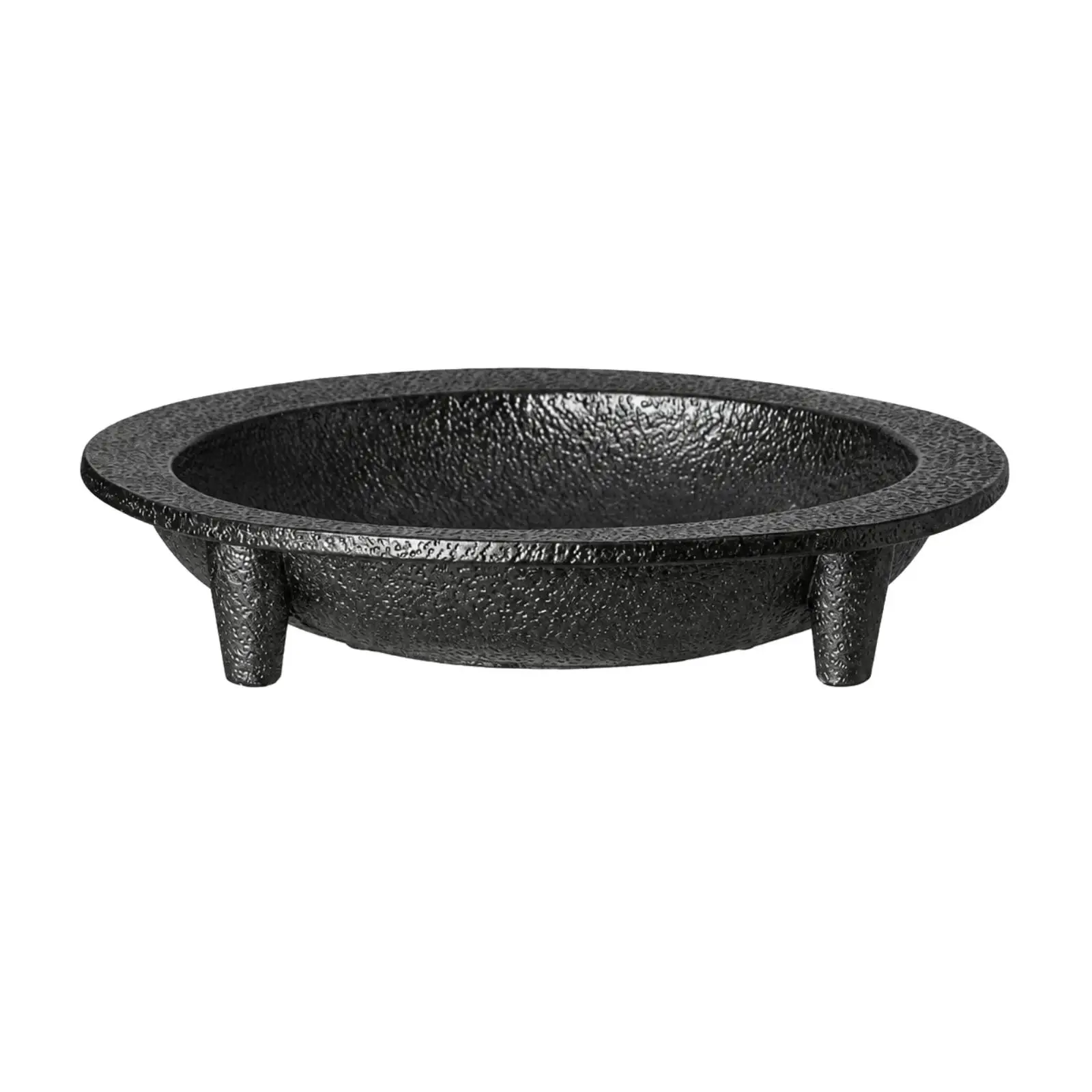 Dark Cement Serving Bowl for Snack Storage Rustic Coffee Table Decor Focal Point Piece