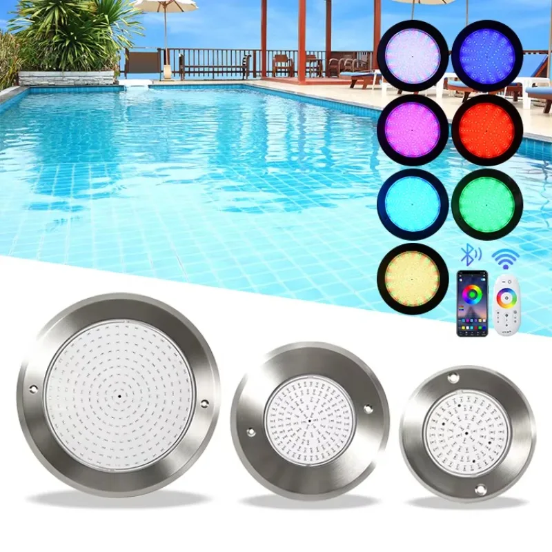 Stainless steel IP68 ultra-thin 10mm LED underwater pool light