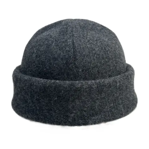 남녀 사우나용품, 사이즈 조절 가능한 무봉제 메리노 울 비니 모자