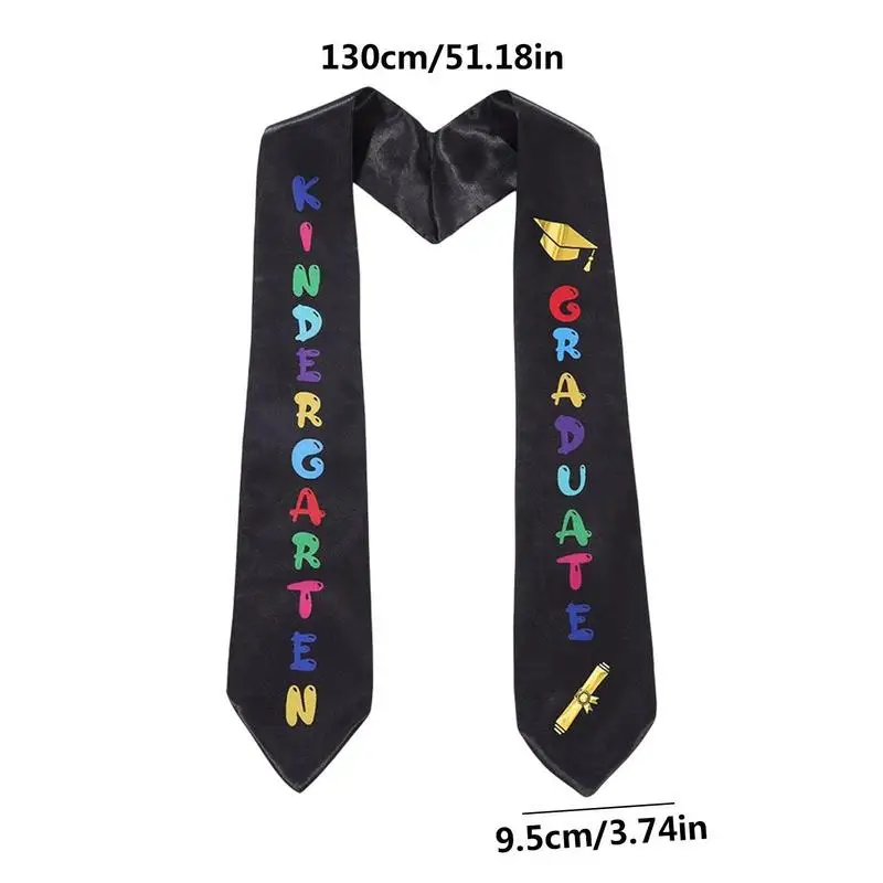 2024 Graduation Stole Graduate Printed Preschool Graduation Stole With Cute Design Graduation Honor Stole With Trim Kindergarten