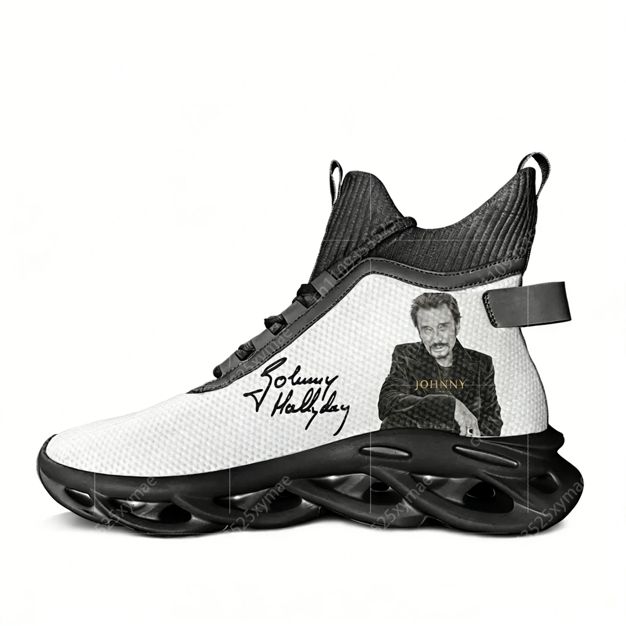 

Johnny Hallyday Pop Rock Singer High Top Flats Sneakers Men Women Hiking Sneakers Travel Mountaineering Shoes Running Shoes
