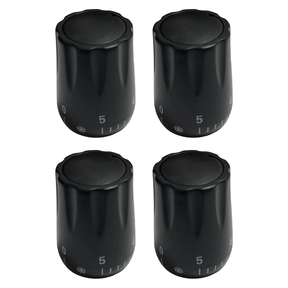 4PCS Thermostatic Valve Rotary Handwheel Replacement for Underfloor Heating Manifold with Threaded Secure Connection