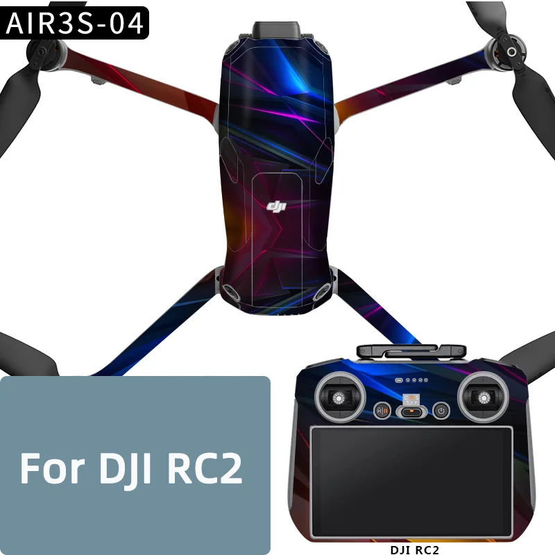 For DJI Air 3S Drone RC-N3 Remote Controller Sticker PVC Protective Film Anti-scratch Skins Personalized Refit Air3s Accessories