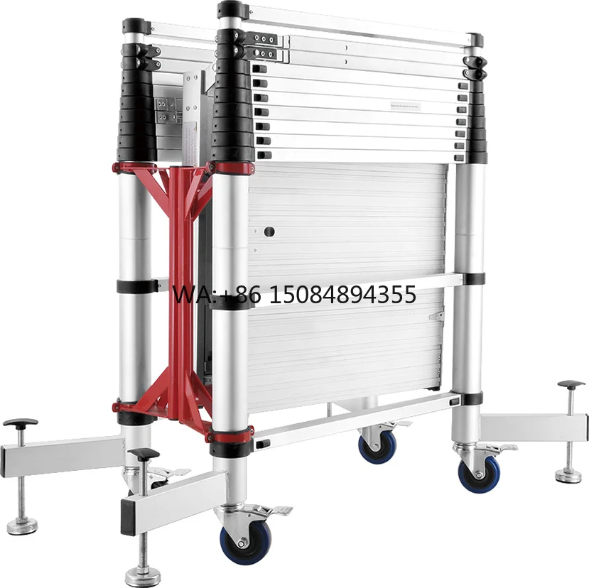 New Design Adjustable Platform Height Easy to Transportation and Storage Telescopic Folding Aluminium Scaffolding
