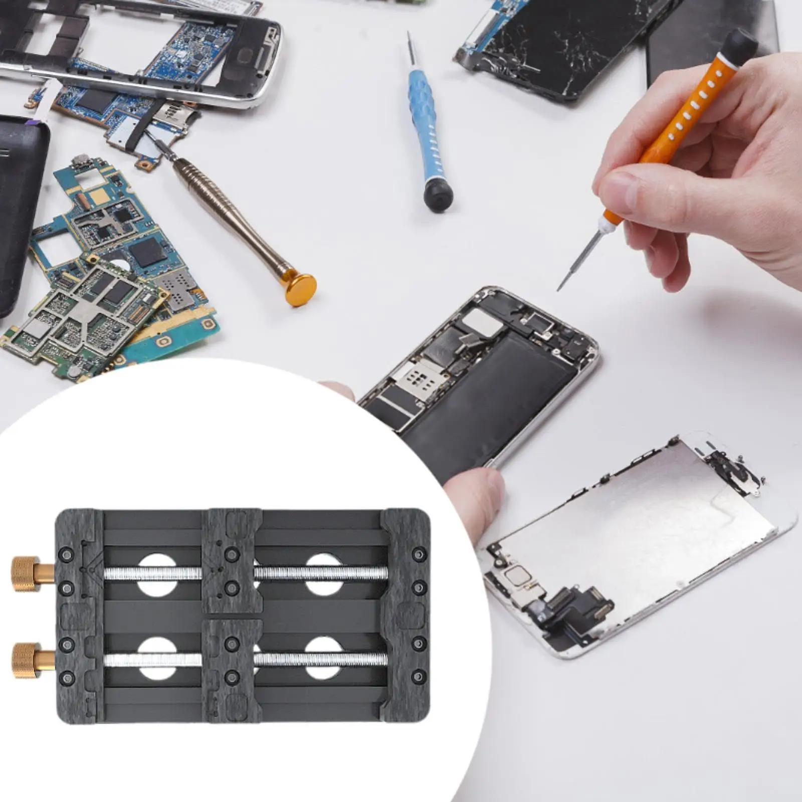 Motherboard Fixing Clamping Tool Rotation Phone Repair PCB Clamp Adjustable Soldering Assembly Stand PCB Circuit Board Holder