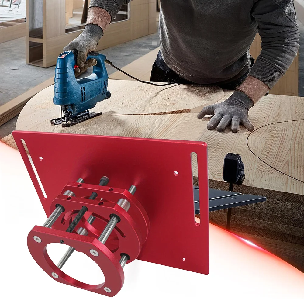 Router Table Insert Plate Metric & Inch Milling Table Insertion Plate 180° Marking For Woodworking Slotting Trimming Chamfering