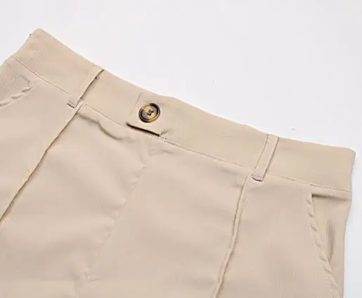 

2025 New Autumn Women's Casual Pants with Spliced Commuting Style Straight Leg Pants Temperament Female Fashion Trousers