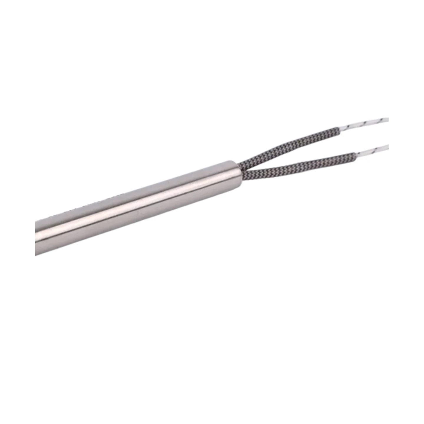 2PCS 220V Electric Cartridge Heater 6mm Pipe Diameter Stainless Steel Cylindrical Heating Elements Wattage 80W/100W/120W