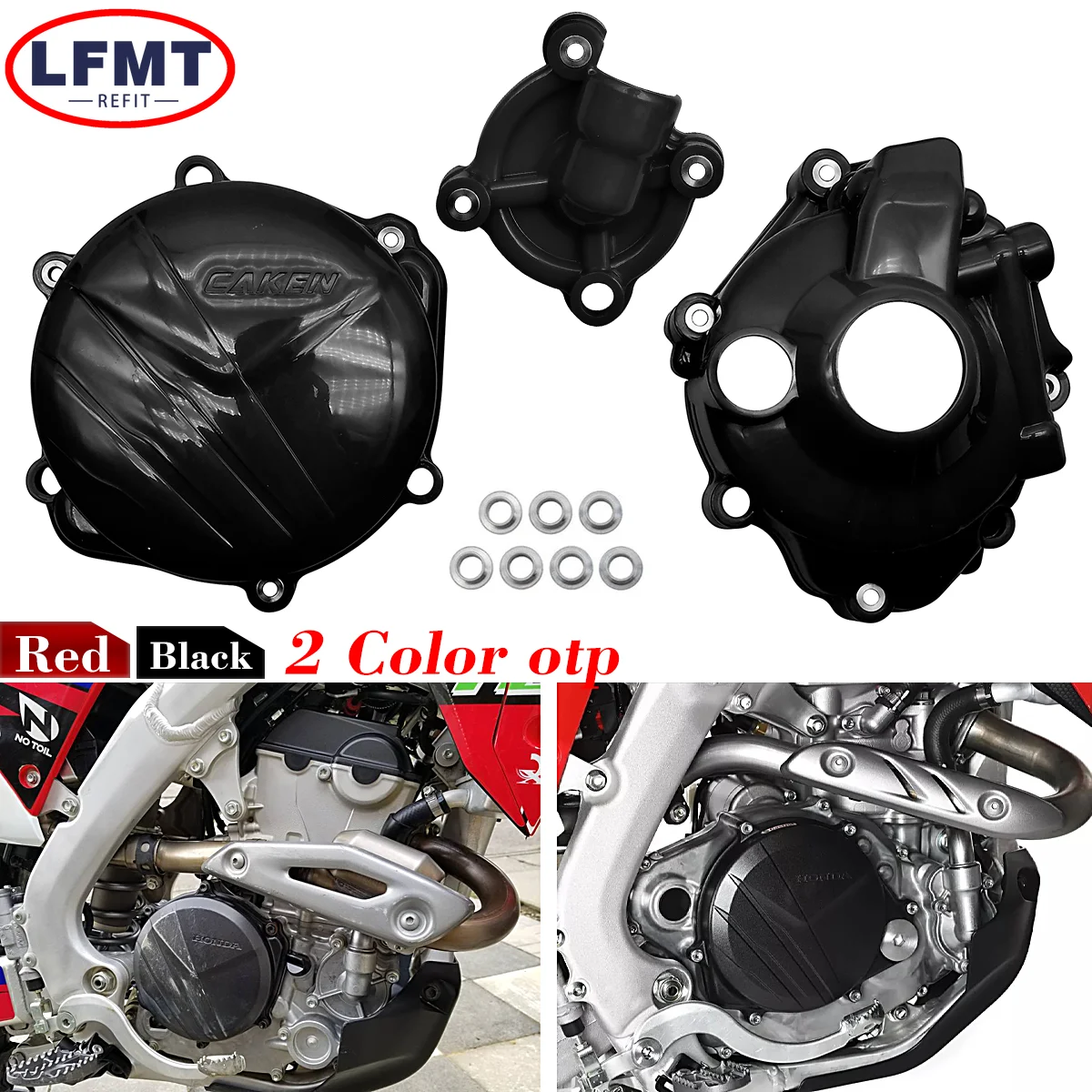 

Motorcycle Ignition Guard Water Pump Cover Clutch Protector For Honda CRF 250R 250RX CRF250R CRF250RX 2018 2019 2020 2021