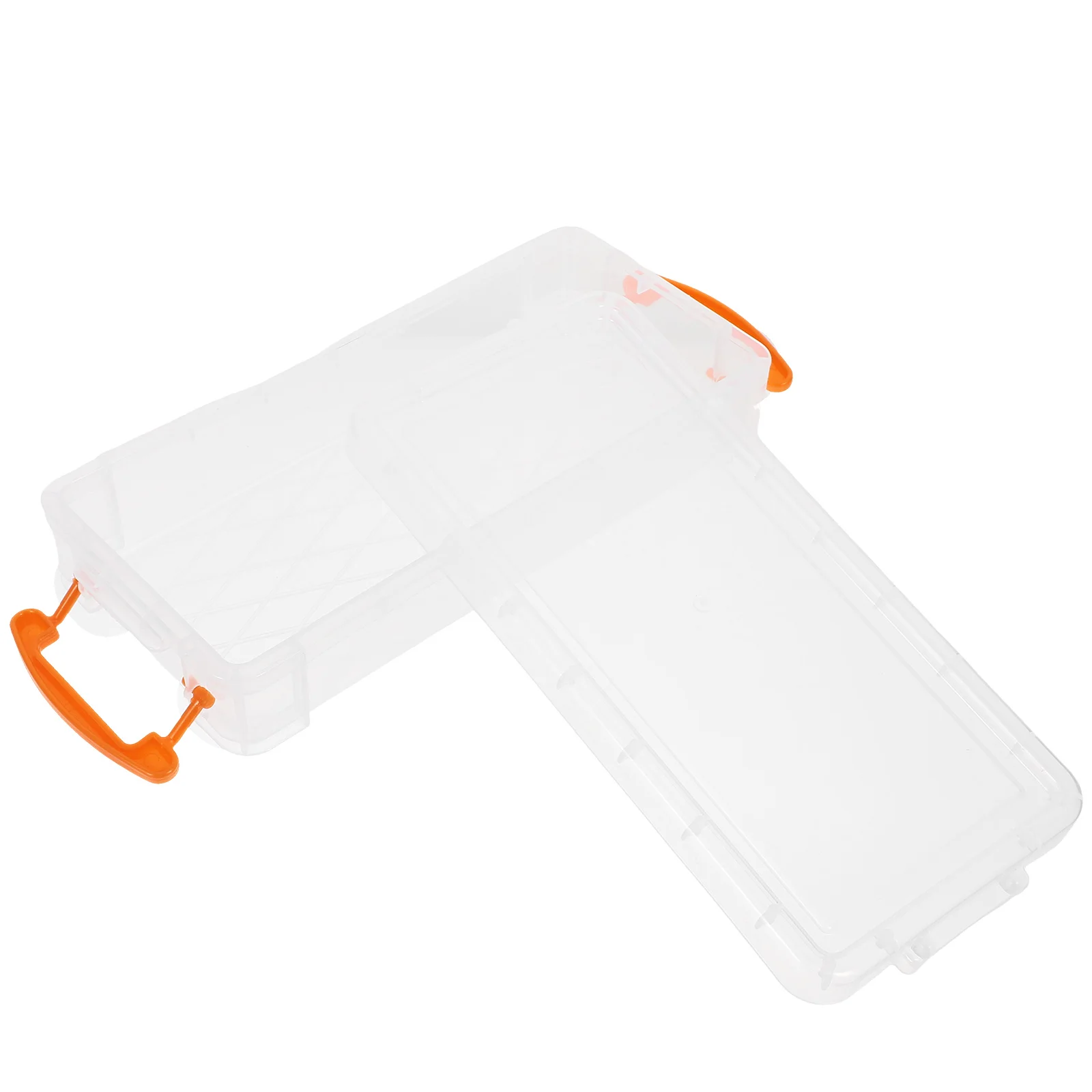 

Large Capacity Pencil Box Premium Plastic Transparent Storage Case for Pens Pencils Markers Rulers Office School Supplies