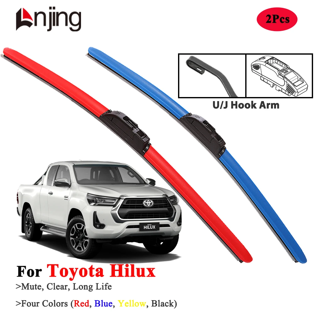 

LNJING Colorful Wiper Blades For Toyota Hilux 1988-Now